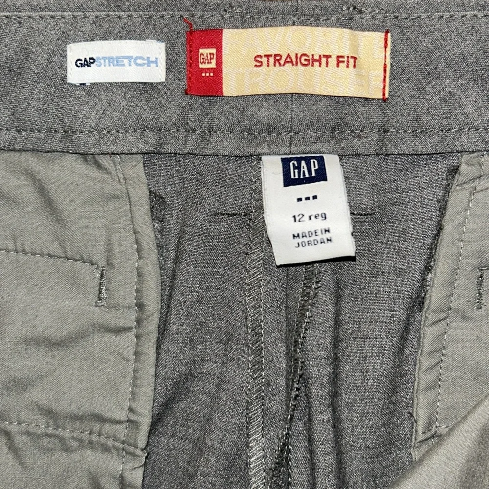 GAP STRAIGHT FIT Men's Gray Dress Pants